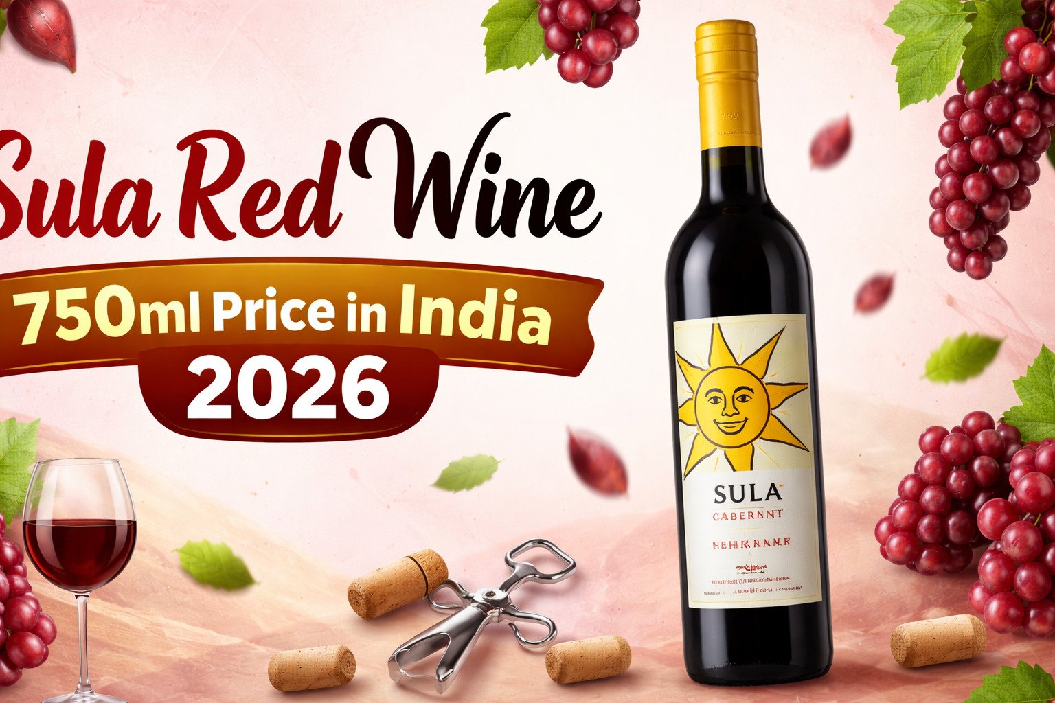 Sula Red Wine 750ml Price in India 2026